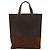 Burberry Borsa a mano in pelle marrone scuro Auth am8695 - vista 3
