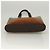 Burberry Borsa a mano in pelle marrone scuro Auth am8695 - vista 9
