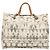 Borsa Tote in Canvas CHANEL Chain 2way Grigia CC Auth 125976 Marrone - vista 2