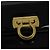 Borsa Gancini Chain Salvatore Ferragamo in pelle verniciata nera e oro Auth 126967 - vista 14