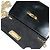 Borsa Gancini Chain Salvatore Ferragamo in pelle verniciata nera e oro Auth 126967 - vista 15
