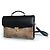 Céline Celine, valigetta in pelle con stampa leopardata in nero e marrone