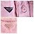 Sudadera de jacquard floral de Prada con placa triangular, rosa, talla S - vista 3