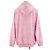 Sudadera de jacquard floral de Prada con placa triangular, rosa, talla S - vista 6