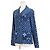 Camicia da pigiama in seta Monogram Louis Vuitton Blu - vista 13