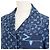 Camicia da pigiama in seta Monogram Louis Vuitton Blu - vista 2