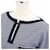 Hermès Hermes Baumwollkleid Weiß Marineblau  - Ansicht 2