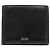 Billetera bifold de cuero Dior Oblique Galaxy Negro
