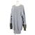 Céline Oversized Tunika-Kleid aus Cashmere-Ei-Strick von Celine Braun Blau Khaki - Ansicht 11
