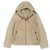 Hermès Chaqueta con capucha con cremallera de cuero de reno HERMES Beige
