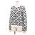 Chanel Kaschmirpullover, Herz-Klee-Muster, Rundhals, Größe 36 Weiß - Ansicht 2