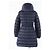 Moncler CHARPAL Abrigo Largo de Plumas con Capucha de Nylon para Mujeres Azul Azul marino - vista 4