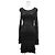 Schwarzes Rüschenkleid Chanel P63292
