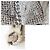Giacca Chanel senza collo in tweed e ecopelliccia glitterata D'oro - vista 4