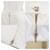 Falda Chanel Matelasse Diamond Acolchada Blanco Crudo  - vista 2
