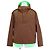 Chaqueta con capucha de nylon Dior Castaño
