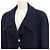 Giacca in lino e lana Chanel Blu Blu navy - vista 3