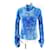 Autre Marque ACNE STUDIOS Rayon Nylon Chenille Sweater High Neck Pullover Blue Purple  - view 2