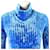 Autre Marque ACNE STUDIOS Rayon Nylon Chenille Sweater High Neck Pullover Blue Purple  - view 5