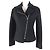 Hermès Chaqueta acolchada de metal HERMES Medor negra 34 Negro