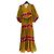 Autre Marque SUN BUNCH Langer bunter Baumwollkleid Mehrfarben