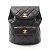 Timeless Chanel Matelassé Rucksack aus schwarzem Lammleder