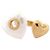 NEUER CHANEL HERZ LOGO CC RING T53 GOLDMETALL Golden - Ansicht 2