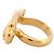 NEUER CHANEL HERZ LOGO CC RING T53 GOLDMETALL Golden - Ansicht 3