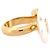 NEUER CHANEL HERZ LOGO CC RING T53 GOLDMETALL Golden - Ansicht 4