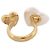 NEUER CHANEL HERZ LOGO CC RING T53 GOLDMETALL Golden - Ansicht 5