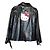 Victoria Couture CHAQUETA TRAPECIO DE VINILO IMPERMEABLE LIGERA Negro
