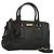Borsa a mano BURBERRY in pelle 2 vie nera e oro Auth mr1365 Nero D'oro