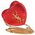 Borsa a spalla con catena Saint Laurent in pelle rossa e oro Auth BD2192M Rosso D'oro