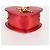 Borsa a spalla con catena Saint Laurent in pelle rossa e oro Auth BD2192M Rosso D'oro - vista 10