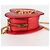 Borsa a spalla con catena Saint Laurent in pelle rossa e oro Auth BD2192M Rosso D'oro - vista 6