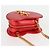 Borsa a spalla con catena Saint Laurent in pelle rossa e oro Auth BD2192M Rosso D'oro - vista 7