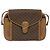 Borsa a Spalla Micro GG in Tela Gucci Marrone Oro Auth BA2829 D'oro - vista 2