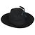 Cappello Trilby in misto cotone nero GG piumato Gucci L