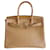 Borsa Hermès Birkin 30 in struzzo oro Beige