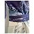 Autre Marque Kimono + Cinturón Obi de Seda Impresa Blanco Azul - vista 7