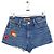 Autre Marque Mini pantaloni corti in cotone blu