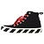 Off White OFF-WHITE Vulcanized Hi Nero Rosso Tela - vista 2