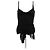 Top nero Gucci con spalline viola