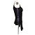 Top nero Gucci con spalline viola - vista 3