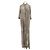 Autre Marque SUNDAY SAINT-TROPEZ Spitzen-Maxikleid Taupe Grau