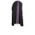 Pantaloncini Gucci in seta nera con strisce viola Nero - vista 3