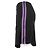 Pantaloncini Gucci in seta nera con strisce viola Nero - vista 4