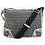 Borsa a Spalla Fendi Zucchino Nero Bianco