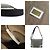 Borsa a Spalla Fendi Zucchino Nero Bianco - vista 5