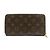 Cartera larga Zippy Monogram Louis Vuitton Castaño Monograma - vista 2